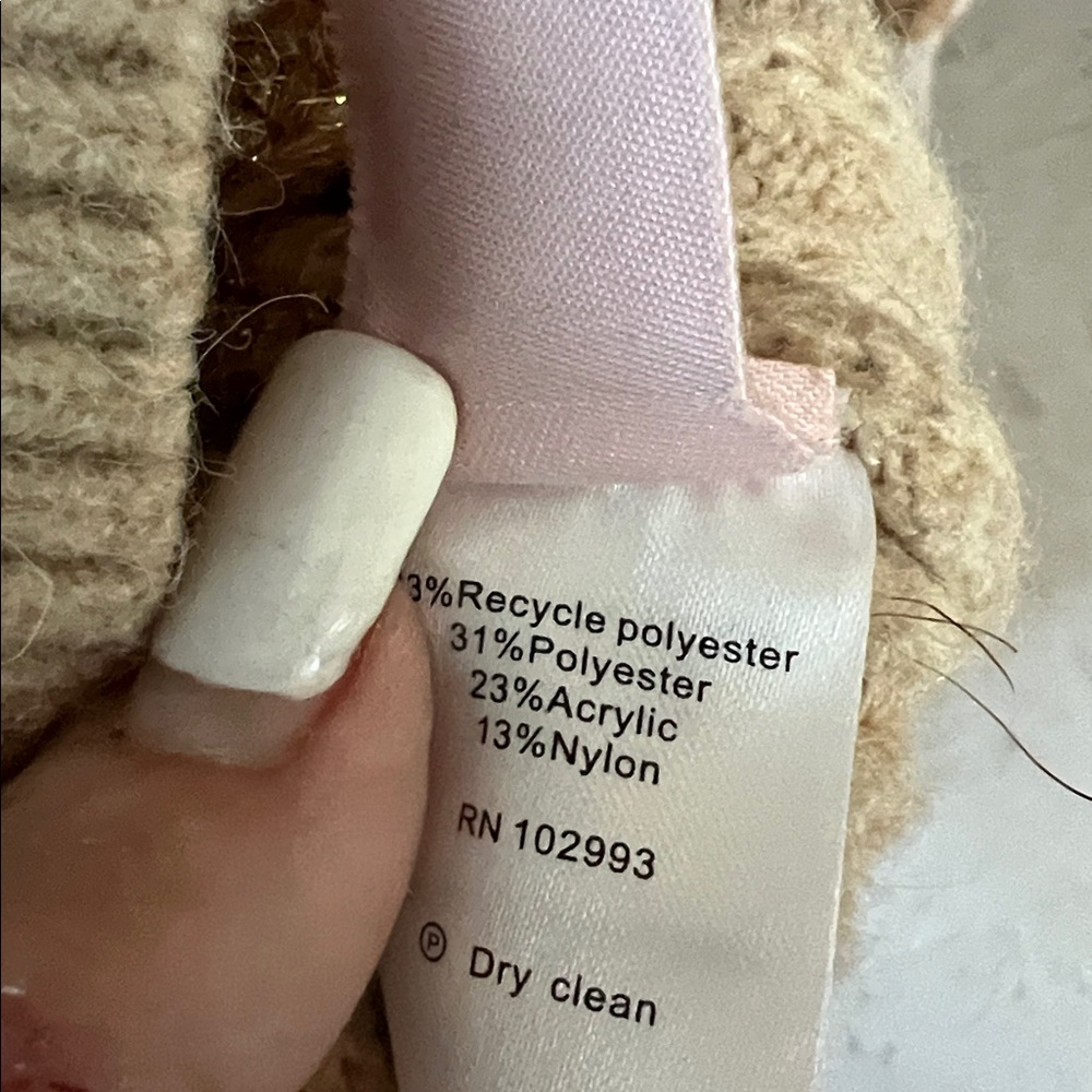 $295 SAUNDERS oversized v-neck sweater XL - Picture 7 of 8